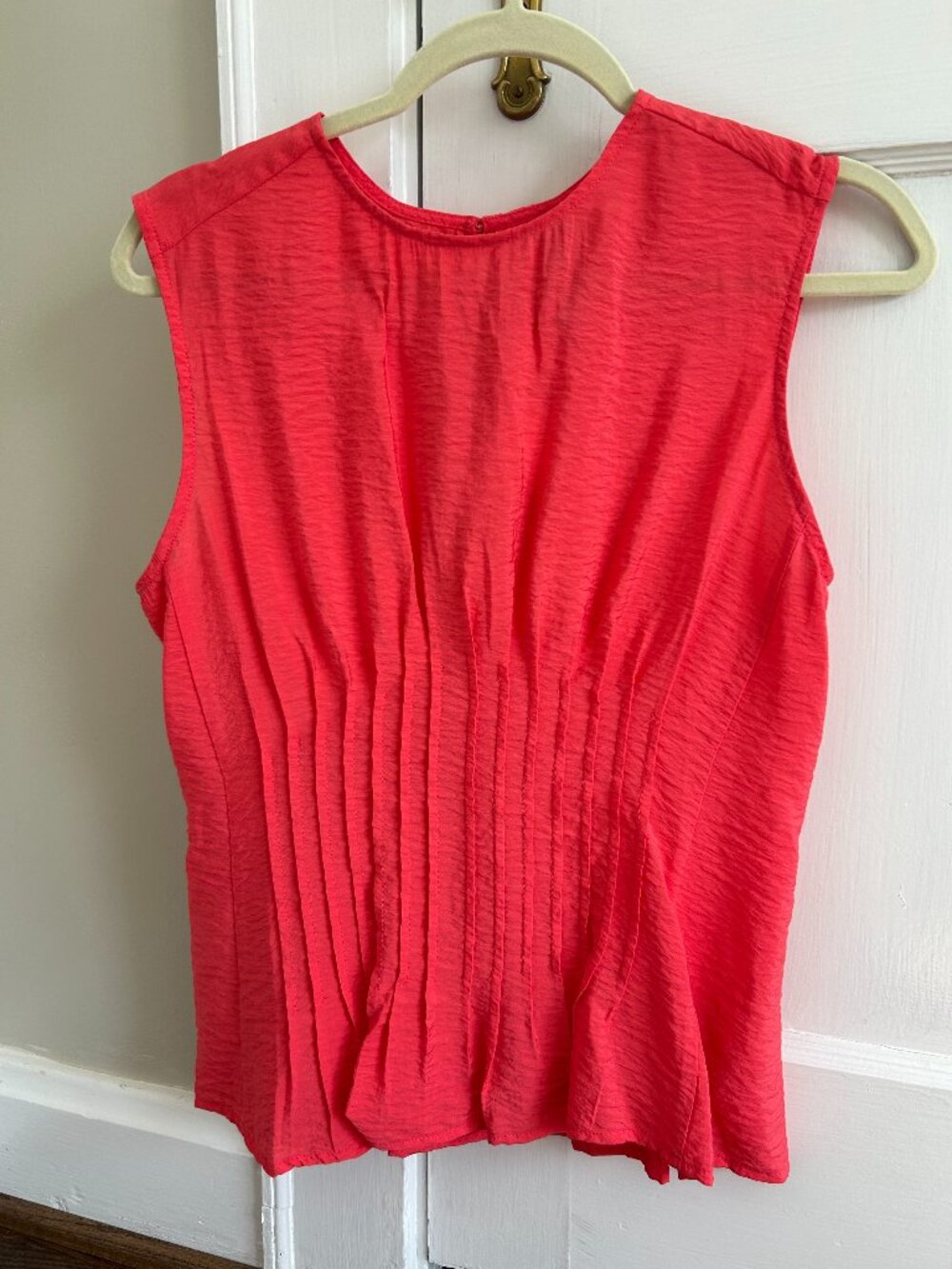 Anthropologie The Della Pleated-Waist Shell Top